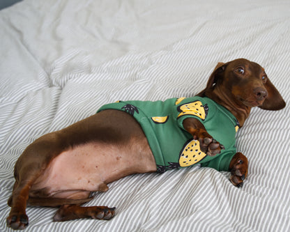 Pineapple Print Sweater Fleece Sweatshirt